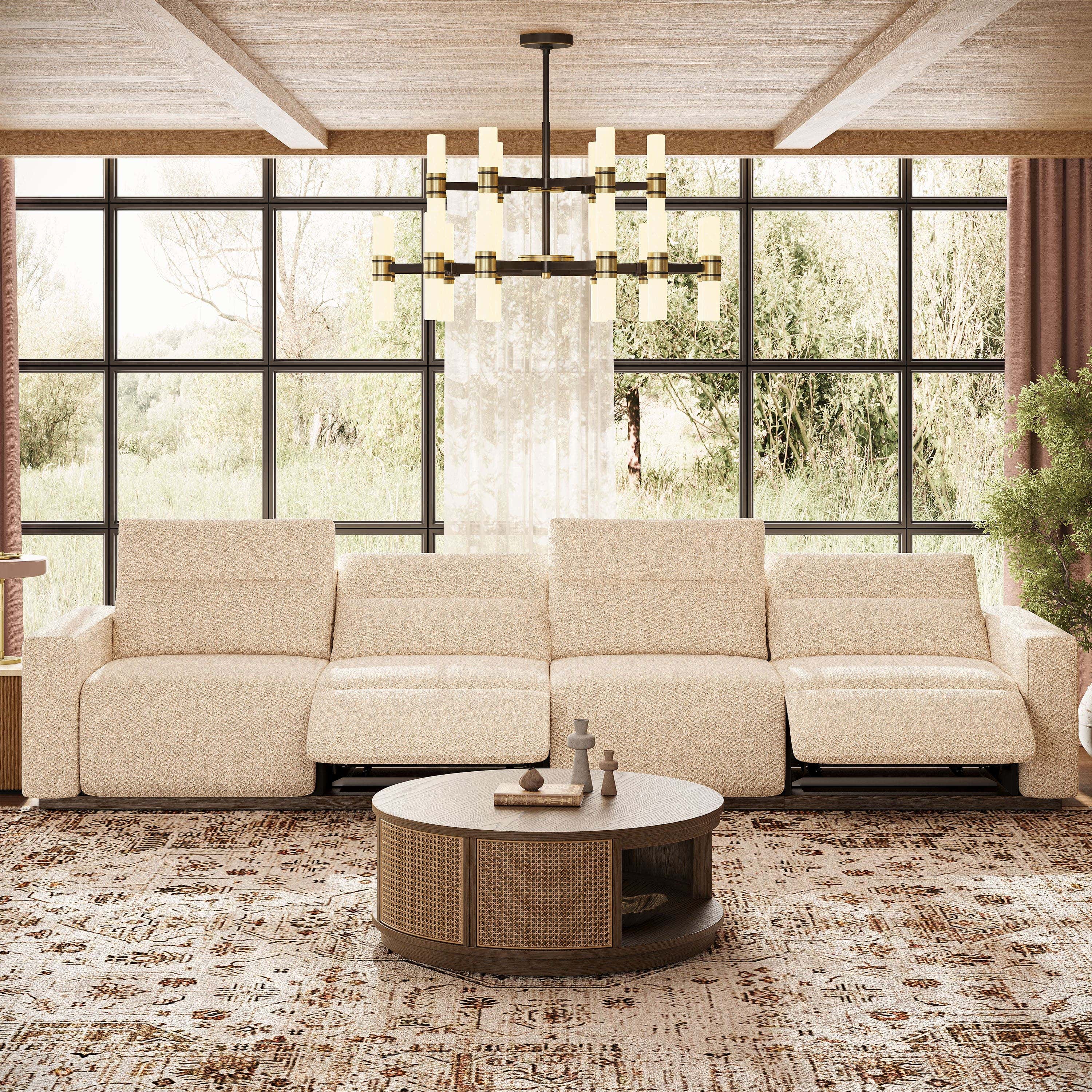 Aspen Power Reclining Modular Sofa (4-Seat)