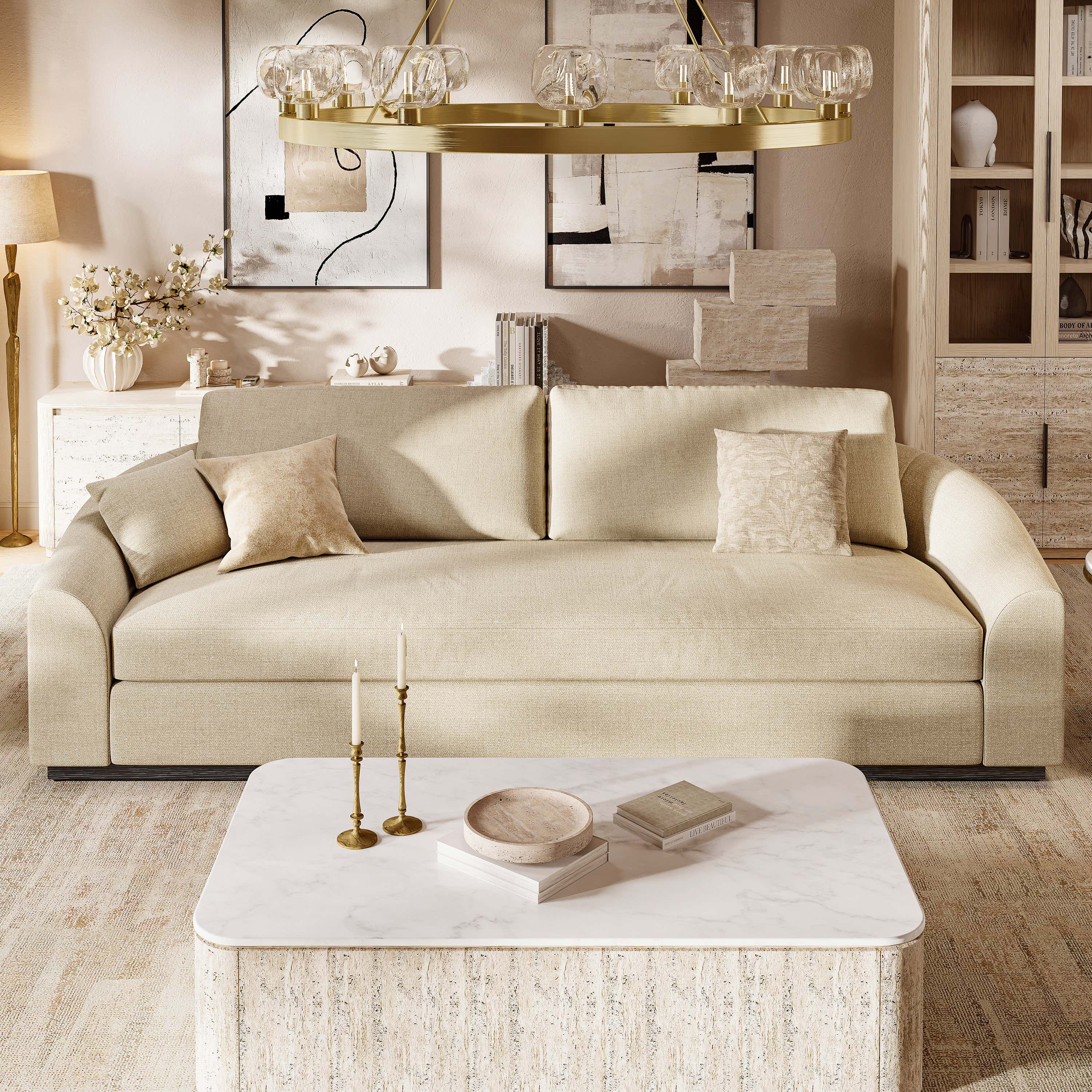 Muse Waterfall Sofa (2-Seat）