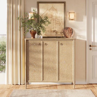 Maison Oak Shoe Storage Cabinet