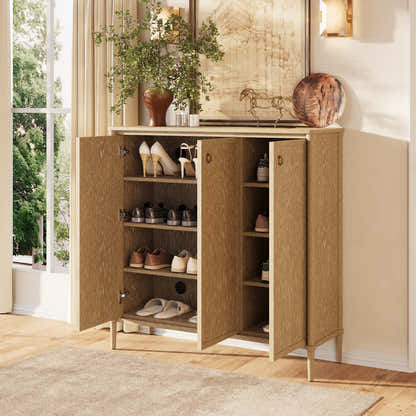 Maison Oak Shoe Storage Cabinet