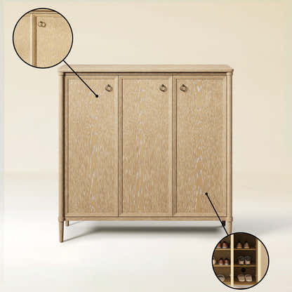 Maison Oak Shoe Storage Cabinet