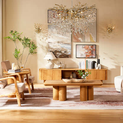 Trefoil Round Side Table 24"