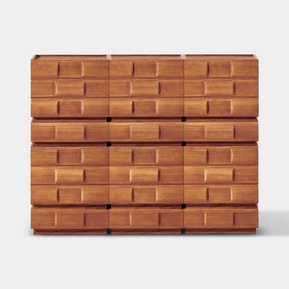 Terra Cube Emboss Cabinet (Set of 2)