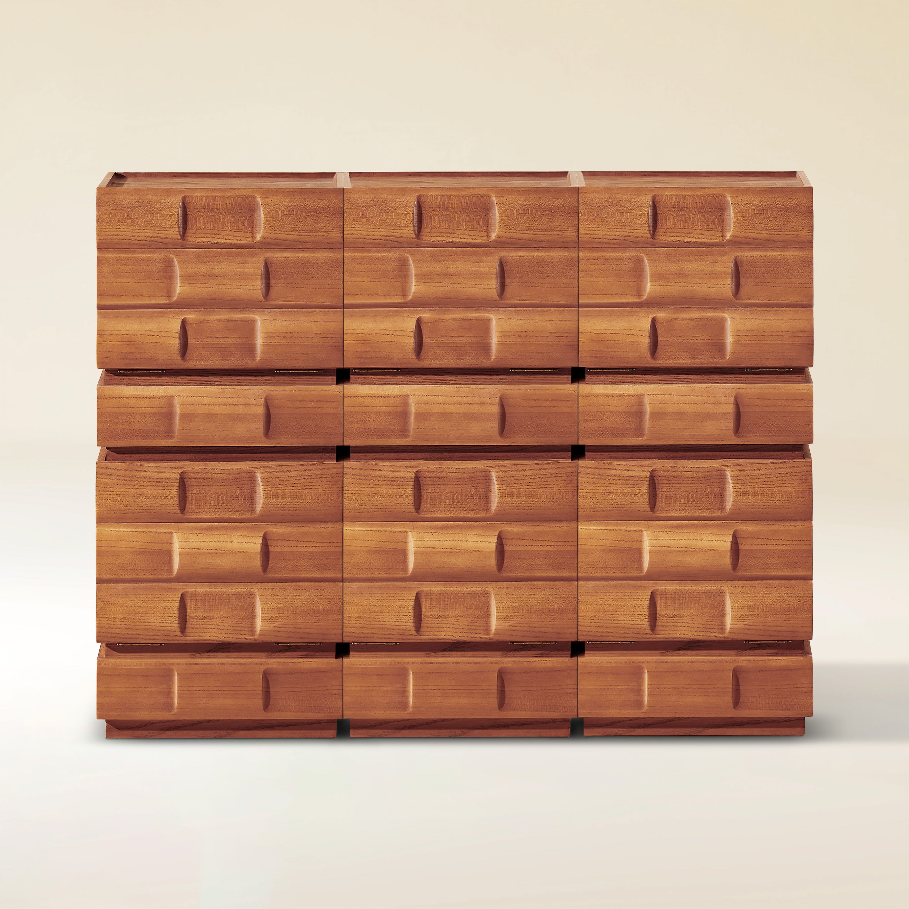 Terra Cube Emboss Cabinet (Set of 3)