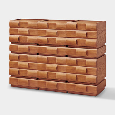 Terra Cube Emboss Cabinet (Set of 3)