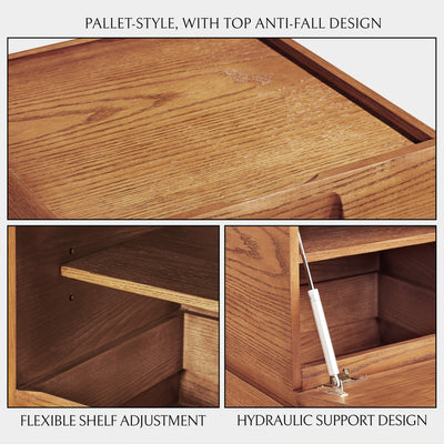 Terra Cube Emboss Nightstand 18”