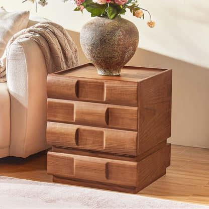 Terra Cube Emboss Nightstand 18”