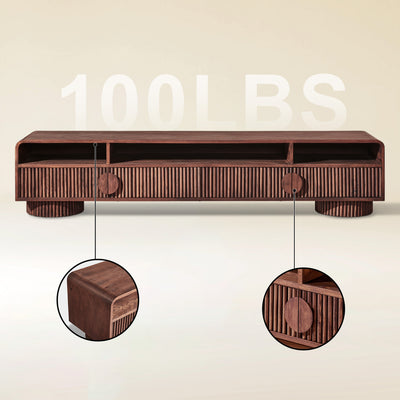 Doric Media Console 83"W