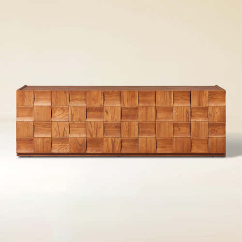 Terra Cube Emboss  Media Console 71”