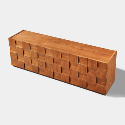 Terra Cube Emboss  Media Console 71”