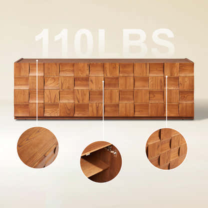 Terra Cube Emboss  Media Console 71”