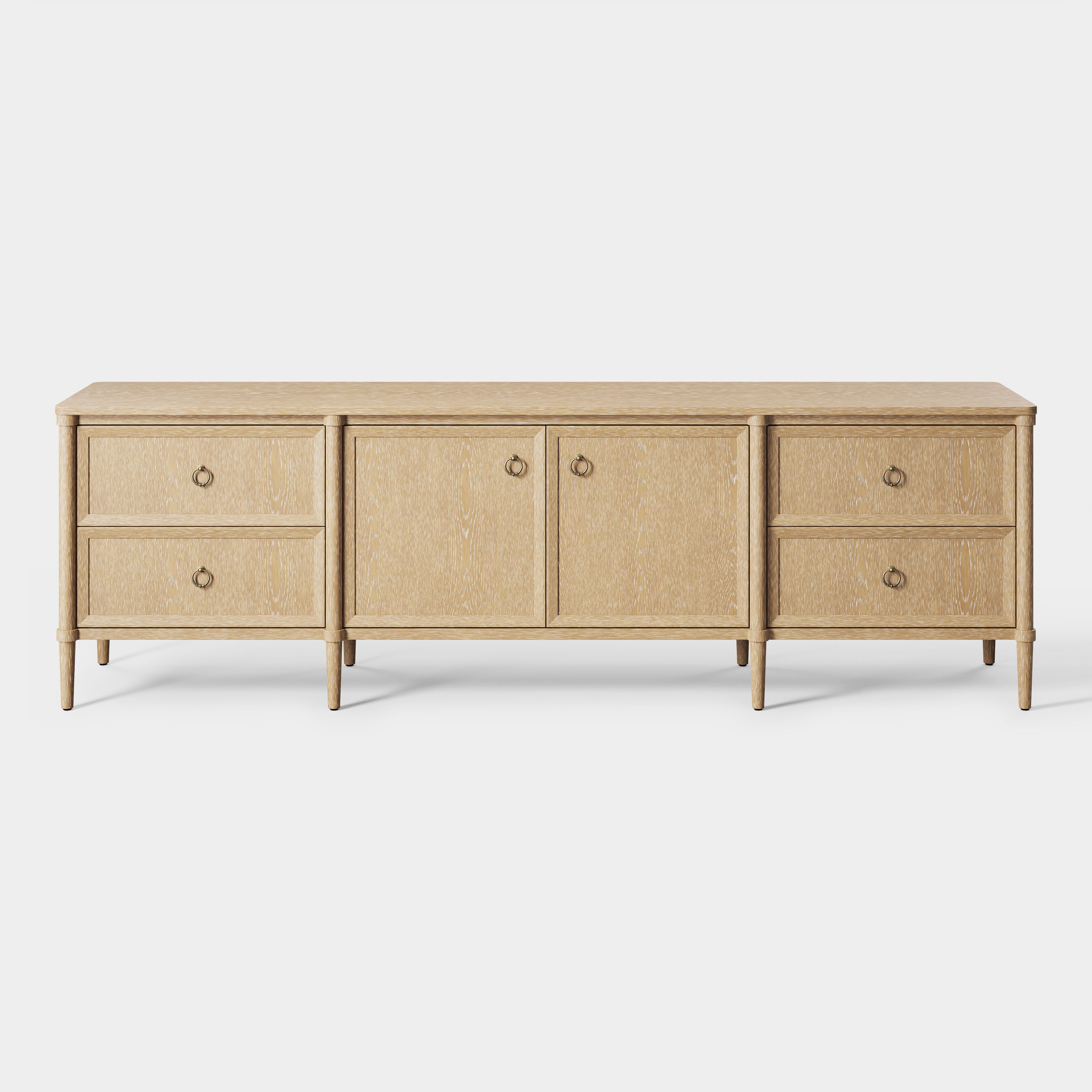 Maison Oak Media Console 84"