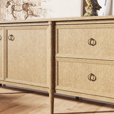 Maison Oak Media Console 84"