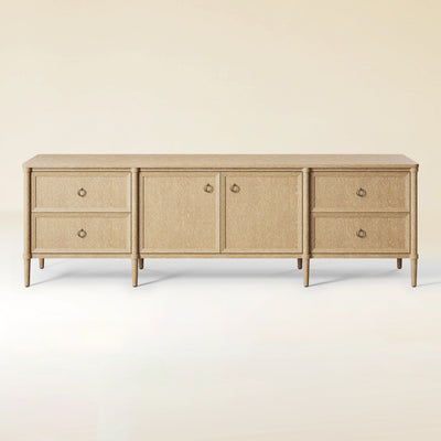 Maison Oak Media Console 84"