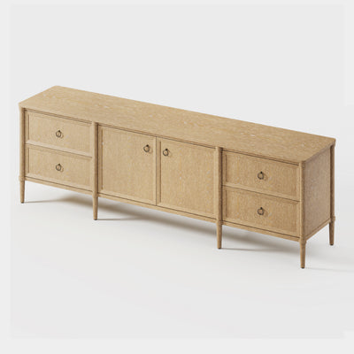 Maison Oak Media Console 84"