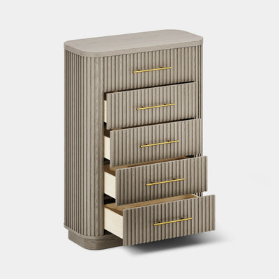 Sinclair Fluted 5-Drawer Chest 39"W