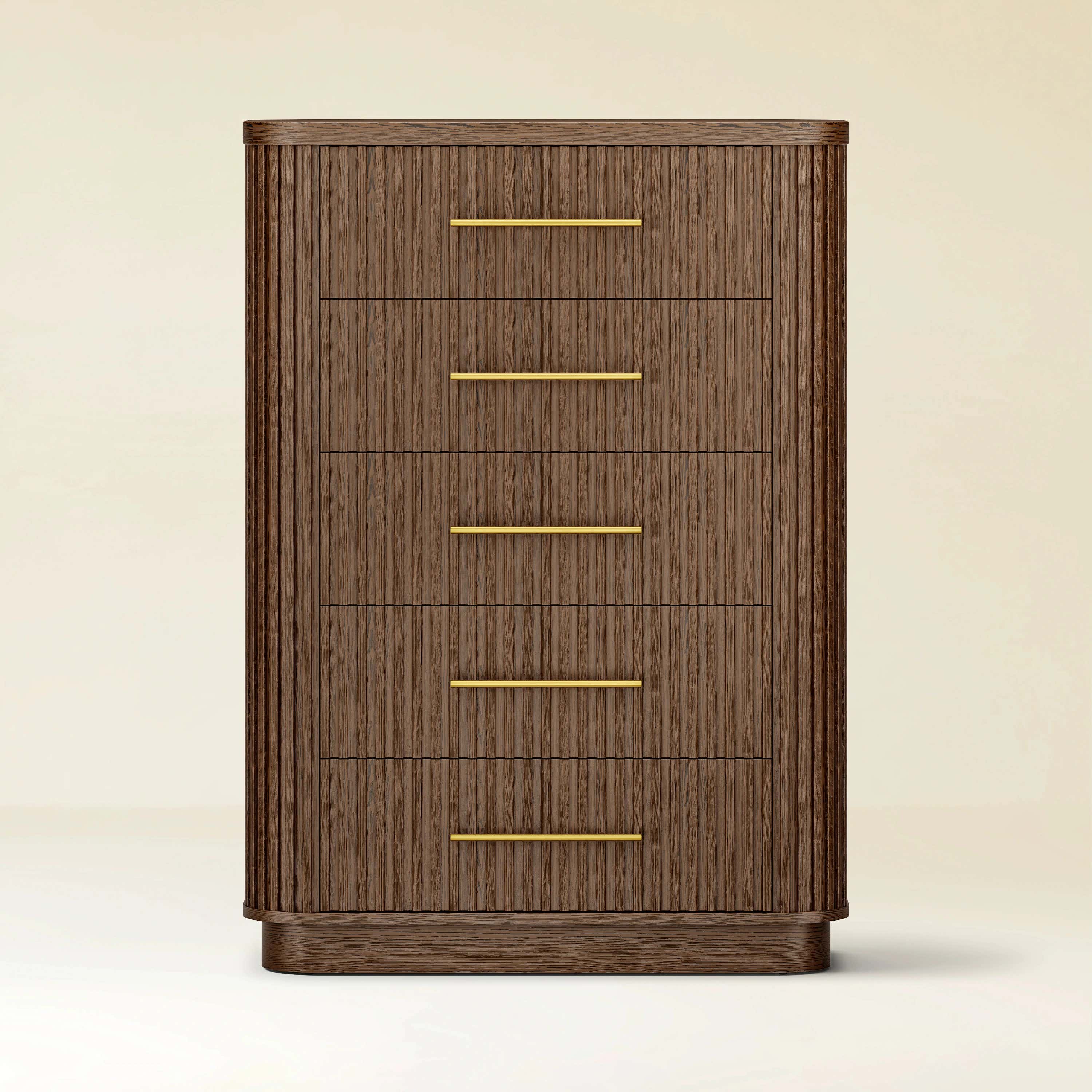 Sinclair Fluted 5-Drawer Chest 39"W