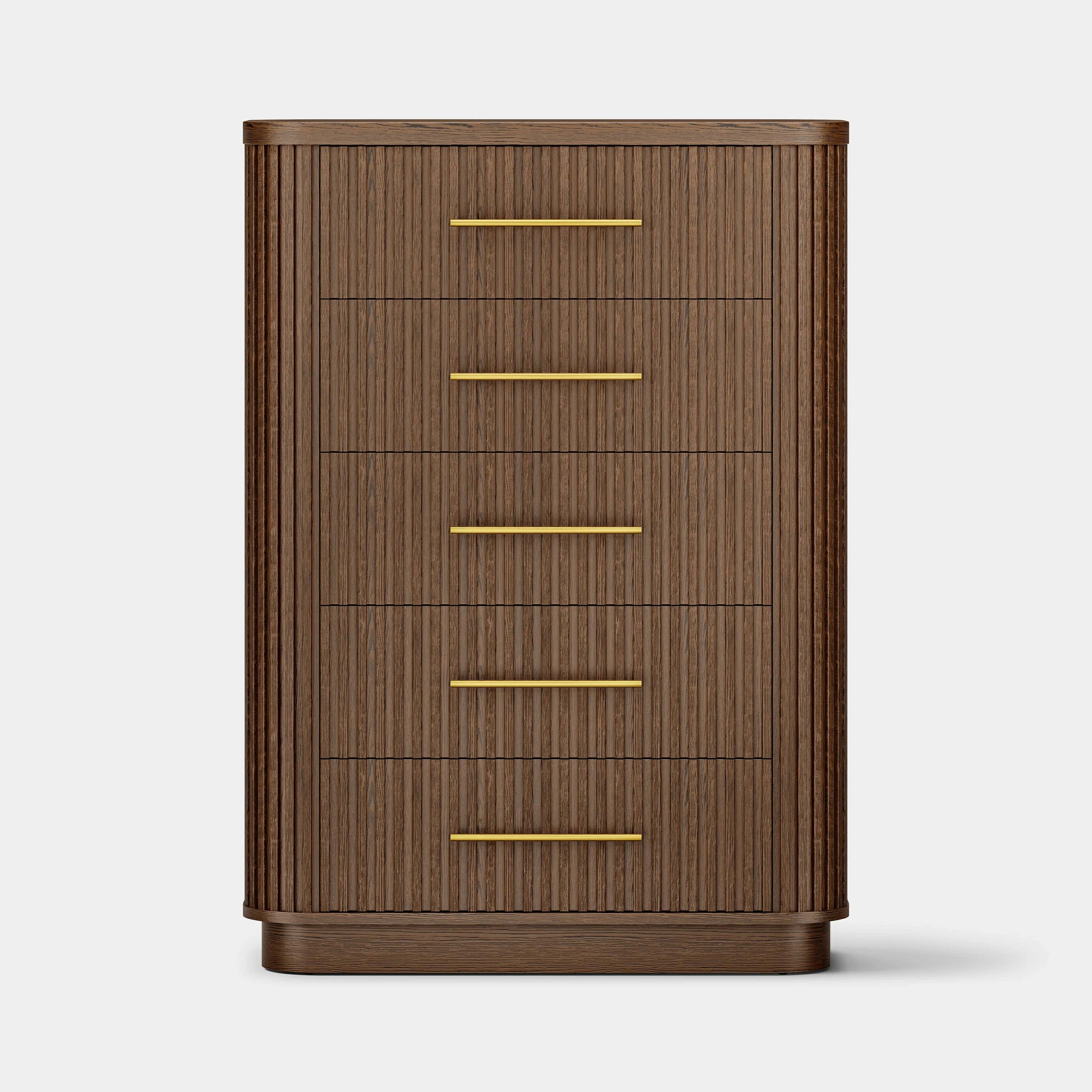 Sinclair Fluted 5-Drawer Chest 39"W