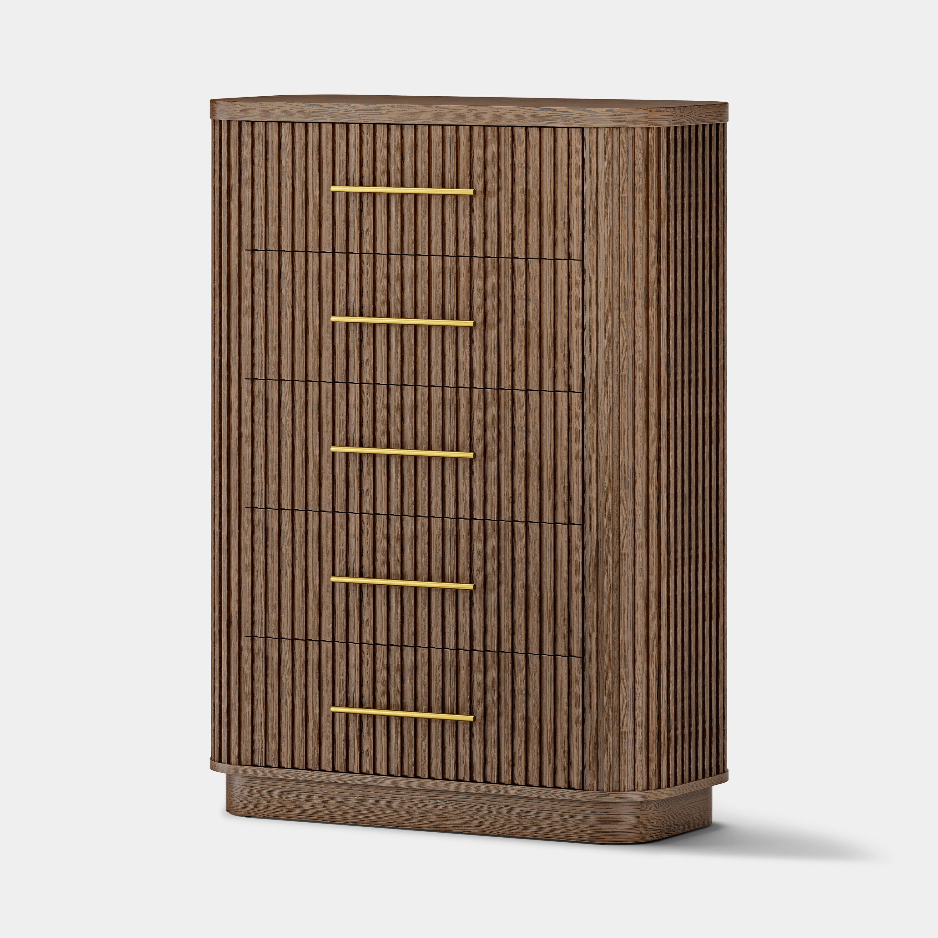 Sinclair Fluted 5-Drawer Chest 39"W