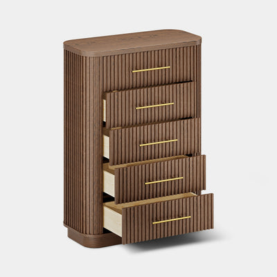 Sinclair Fluted 5-Drawer Chest 39"W