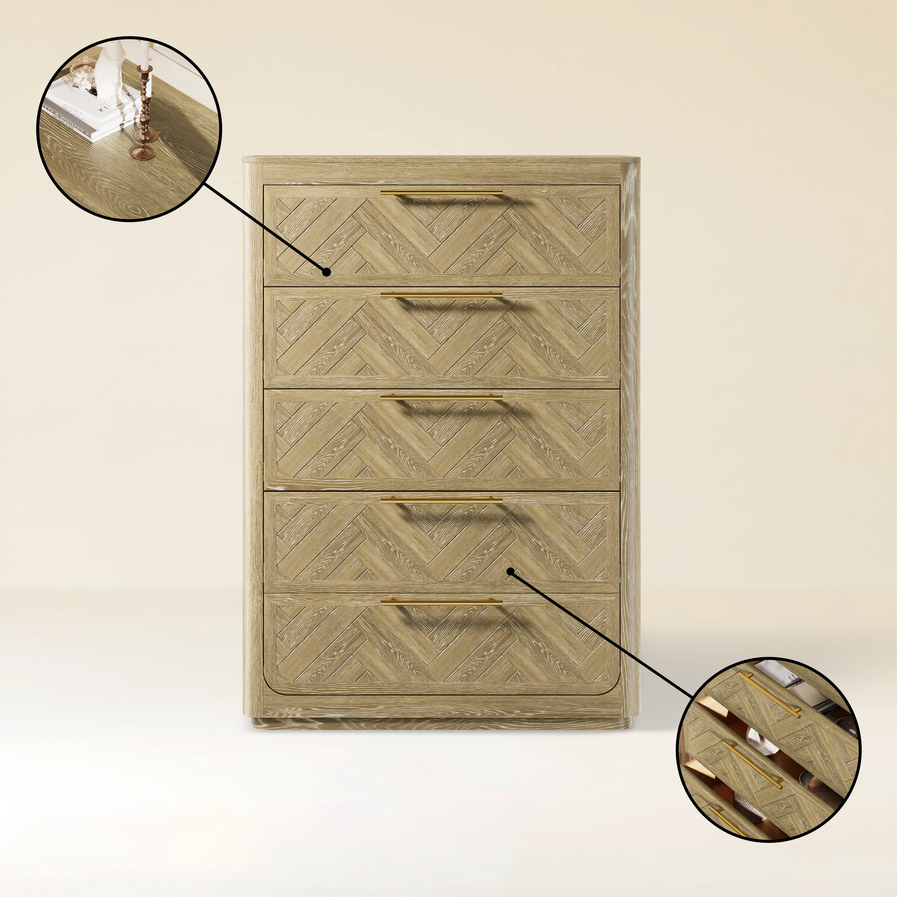 Ridgemont 5-Drawer Chest 36" W
