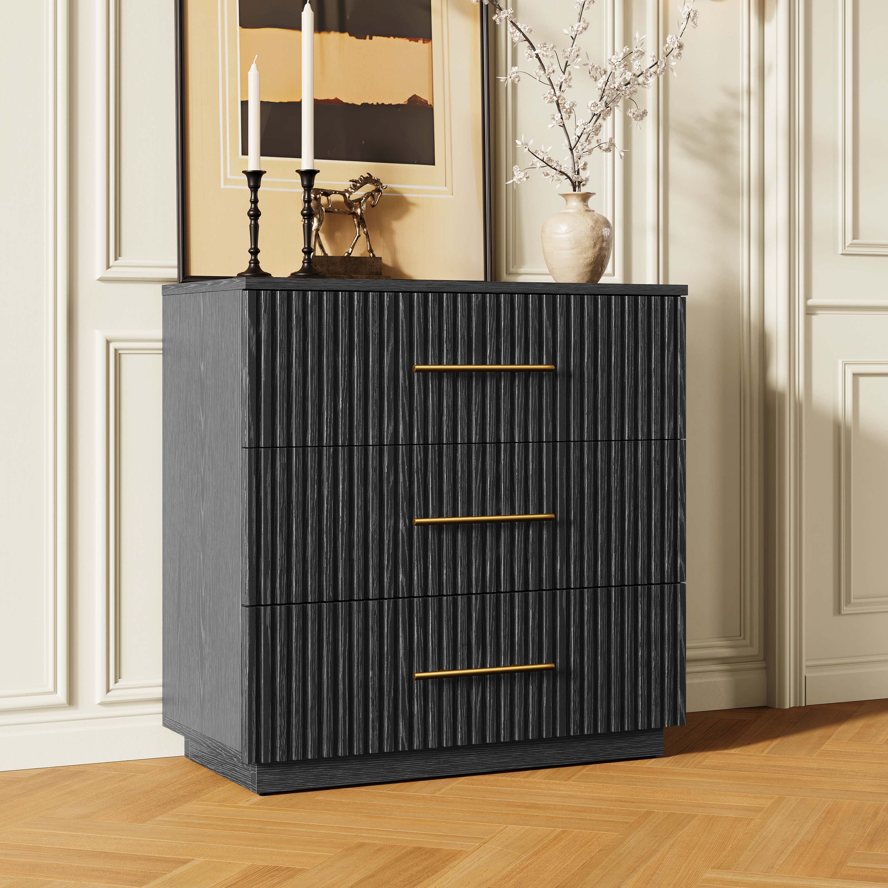 Holt 126" Oak 12-Drawer Chest(Set of 4)