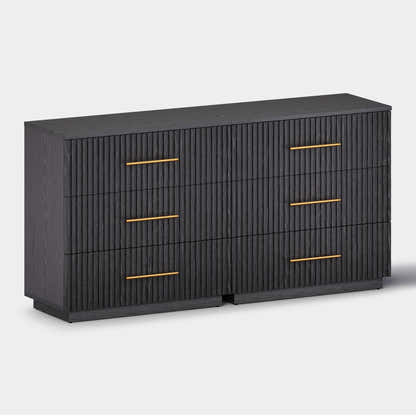 Holt 63“ Oak 6-Drawer Chest(Set of 2)