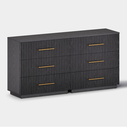 Holt 63“ Oak 6-Drawer Chest(Set of 2)