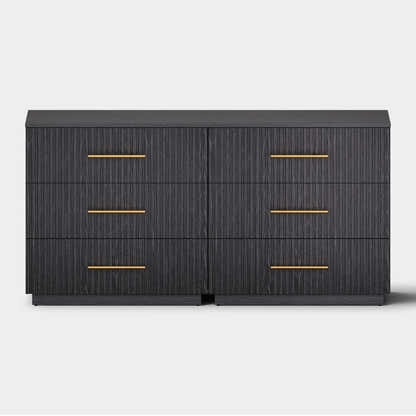 Holt 63“ Oak 6-Drawer Chest(Set of 2)