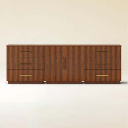 Holt Oak Modular Media Console (Set of 3)