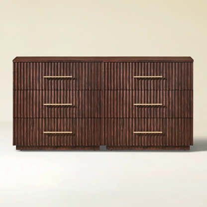 Holt 63“ Oak 6-Drawer Chest(Set of 2)