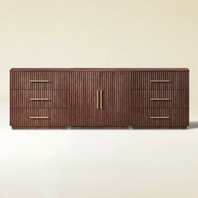 Holt Oak Modular Media Console (Set of 3)