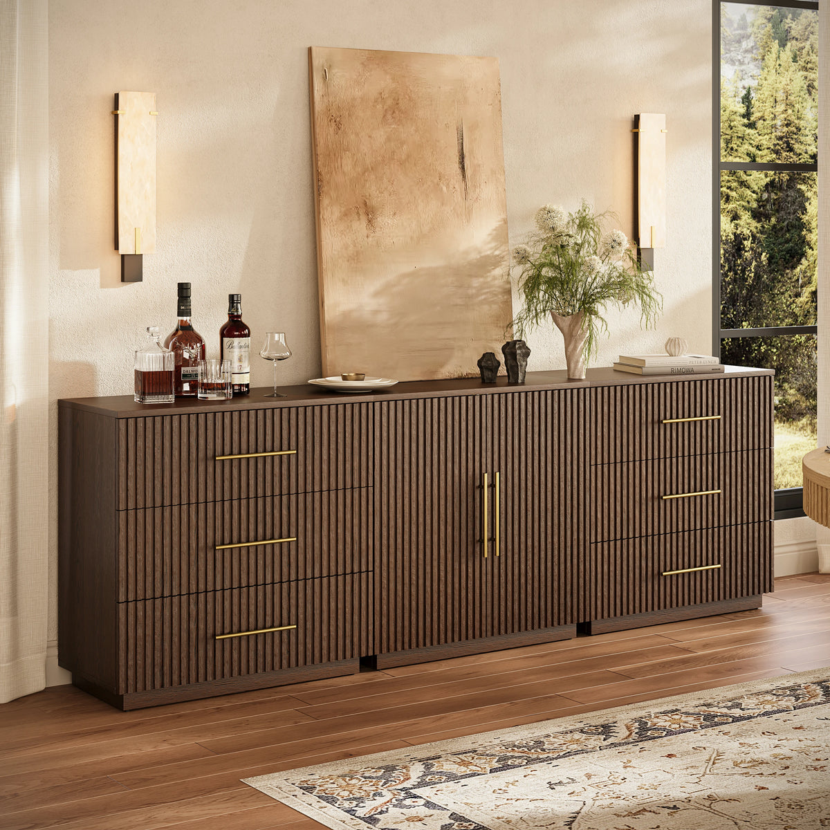 Holt Oak Modular Media Console (Set of 3)