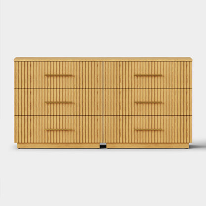 Holt 63“ Oak 6-Drawer Chest(Set of 2)