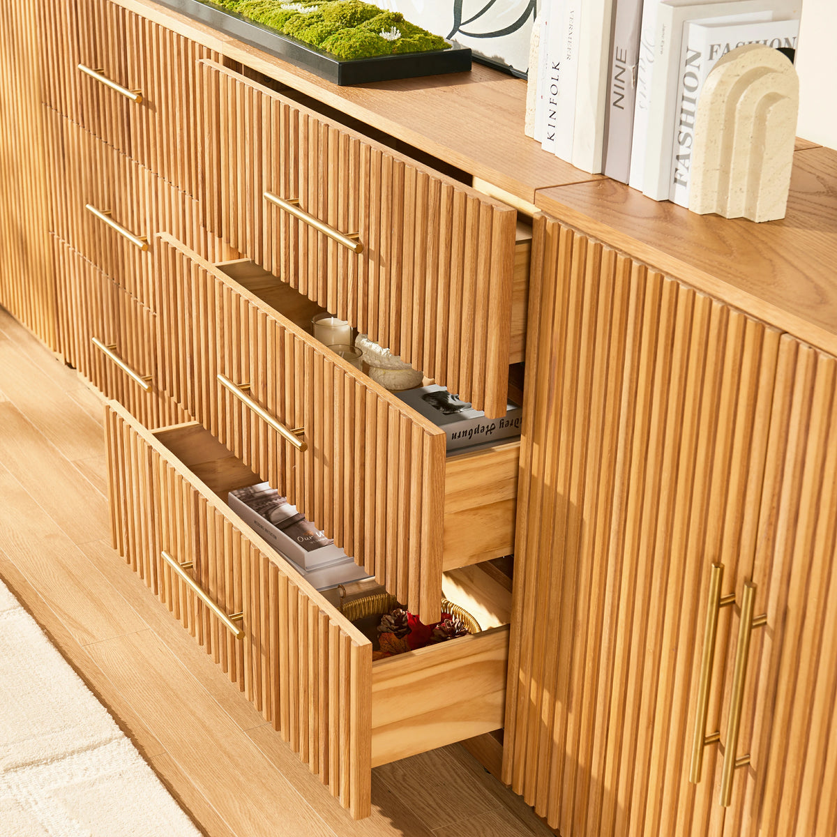 Holt Oak Modular Media Console (Set of 4)