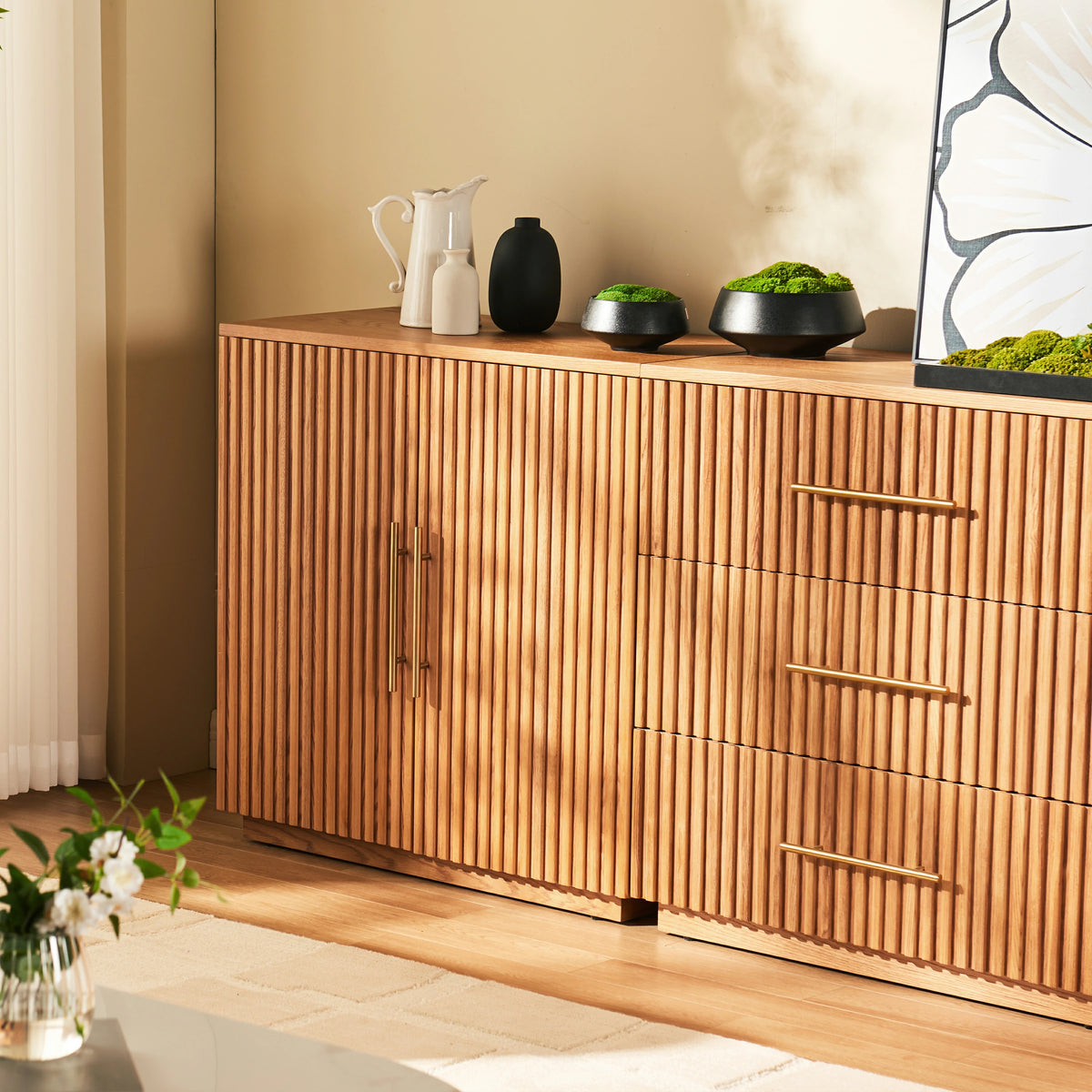 Holt Oak Modular Media Console (Set of 4)