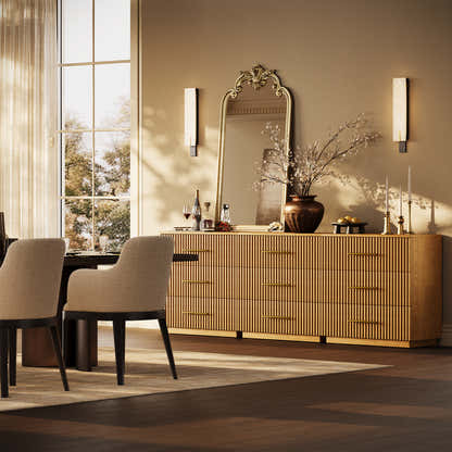 Holt 126" Oak 12-Drawer Chest(Set of 4)