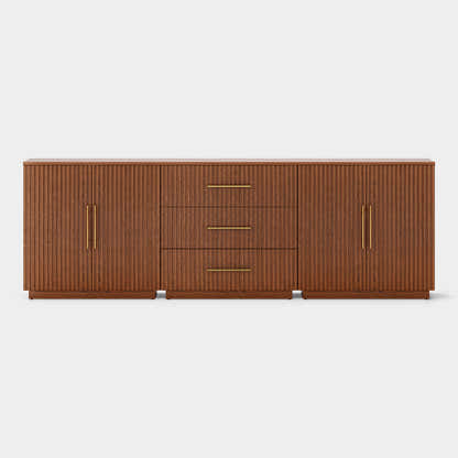 Holt Oak Modular Media Console (Set of 3)