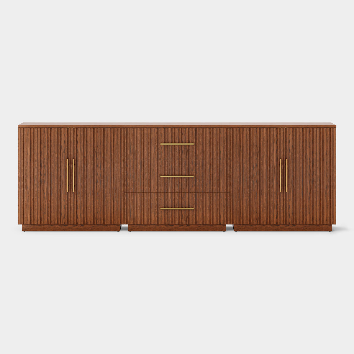 Holt Oak Modular Media Console (Set of 3)