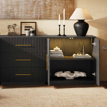 Holt Oak Modular Media Console (Set of 3)