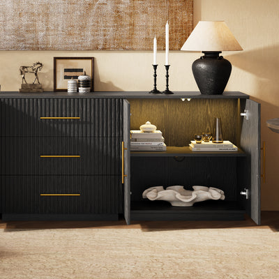 Holt Oak Modular Media Console (Set of 3)