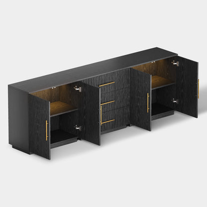 Holt Oak Modular Media Console (Set of 3)