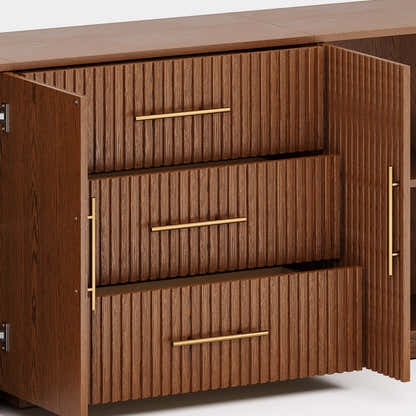 Holt Oak Modular Media Console (Set of 3)