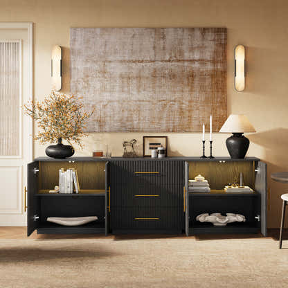 Holt Oak Modular Media Console (Set of 3)