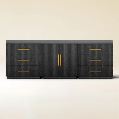 Holt Oak Modular Media Console (Set of 3)