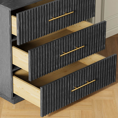 Holt Oak Modular Media Console (Set of 3)