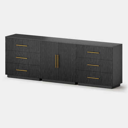 Holt Oak Modular Media Console (Set of 3)