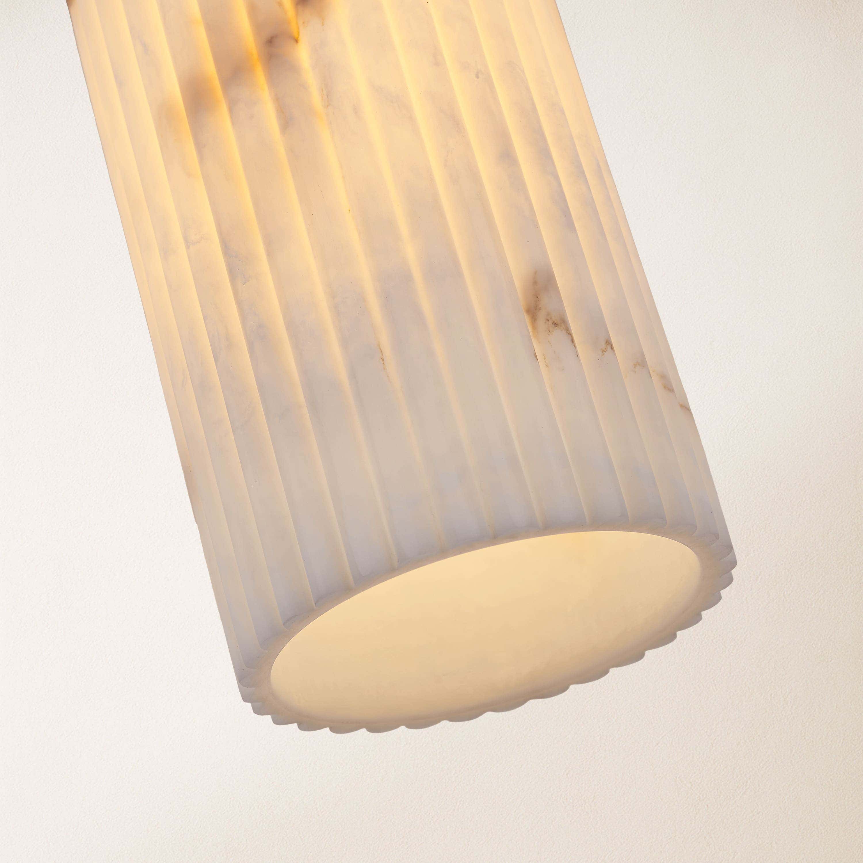 Luminare Resin Fluted Pendant 5"