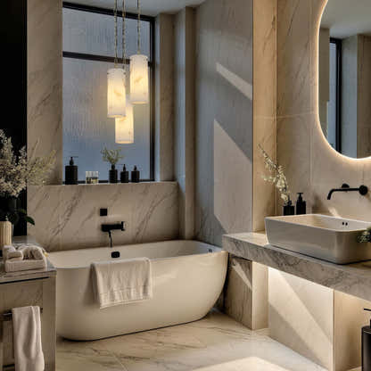 Luminare Resin Fluted Pendant 5"