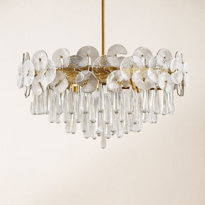 Nymphora Glass Round Chandelier 32"D